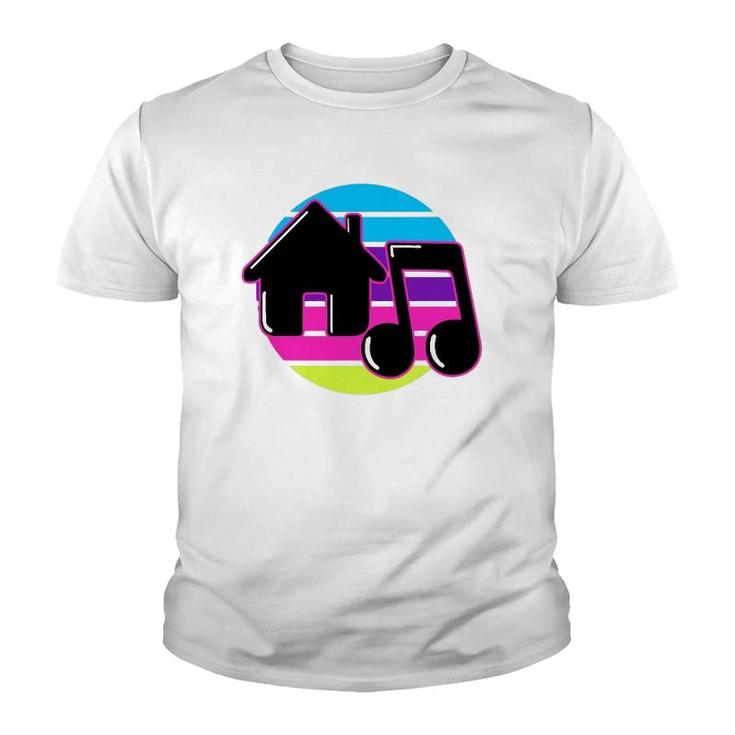 House Music Retro Dj Chicago 1980S Electronic Dance Disco Youth T-shirt