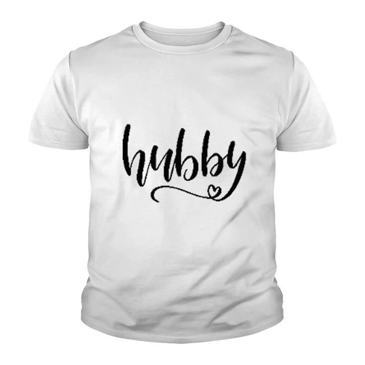 Hubby Matching Couple Youth T-shirt