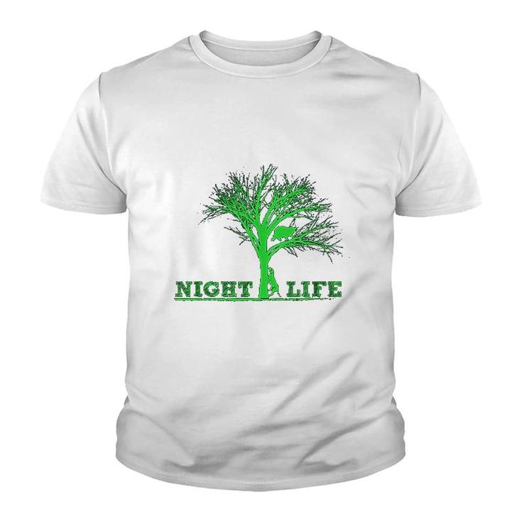 Hunting Night Life Raccoon Gifts Youth T-shirt