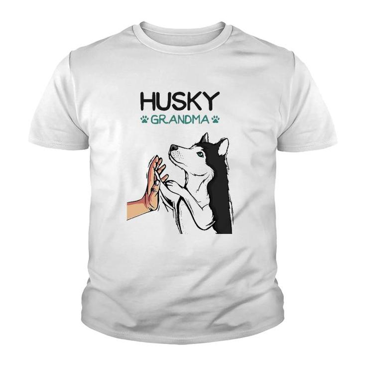 Husky Grandma Dog Mom Lover Women Youth T-shirt