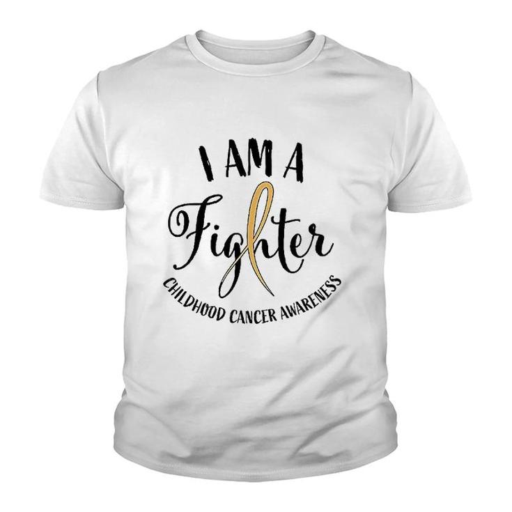 I Am A Fighter Childhood Awareness Youth T-shirt