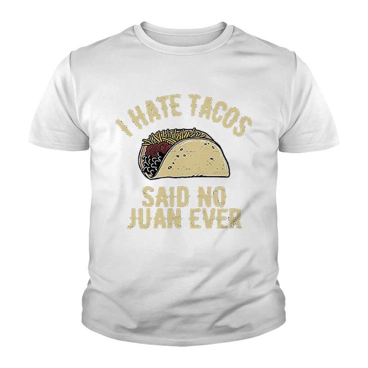 I Hate Tacos Youth T-shirt