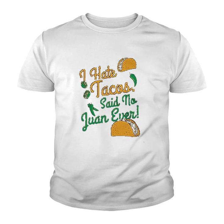 I Hate Tacos Youth T-shirt