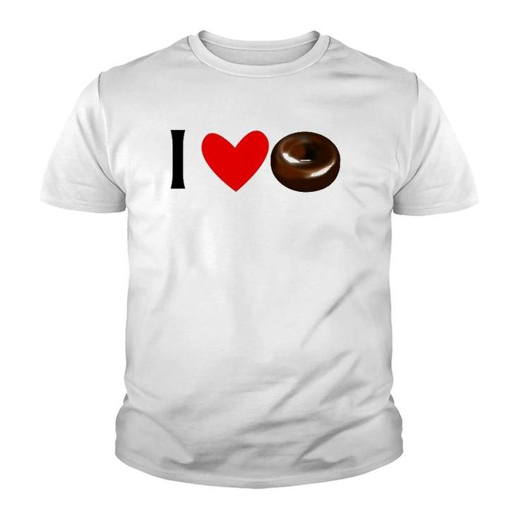 I Love Chocolate Donuts Youth T-shirt