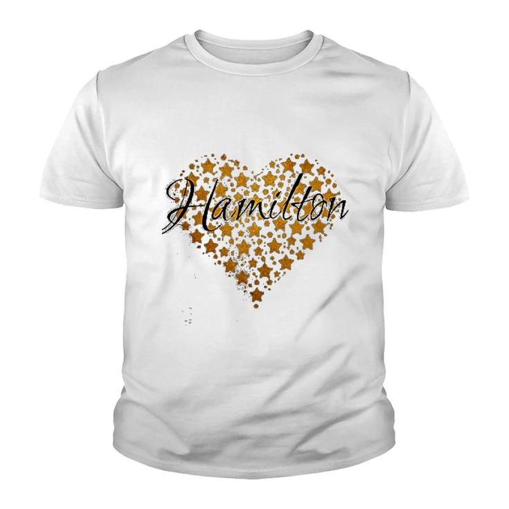 I Love Hamilton Heart Gift Youth T-shirt