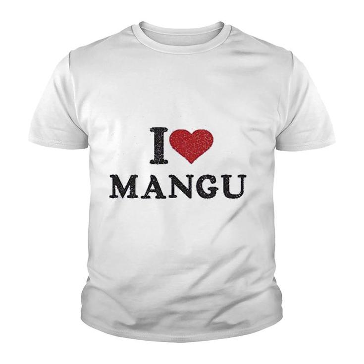 I Love Mangu Dominican Love Heart Youth T-shirt