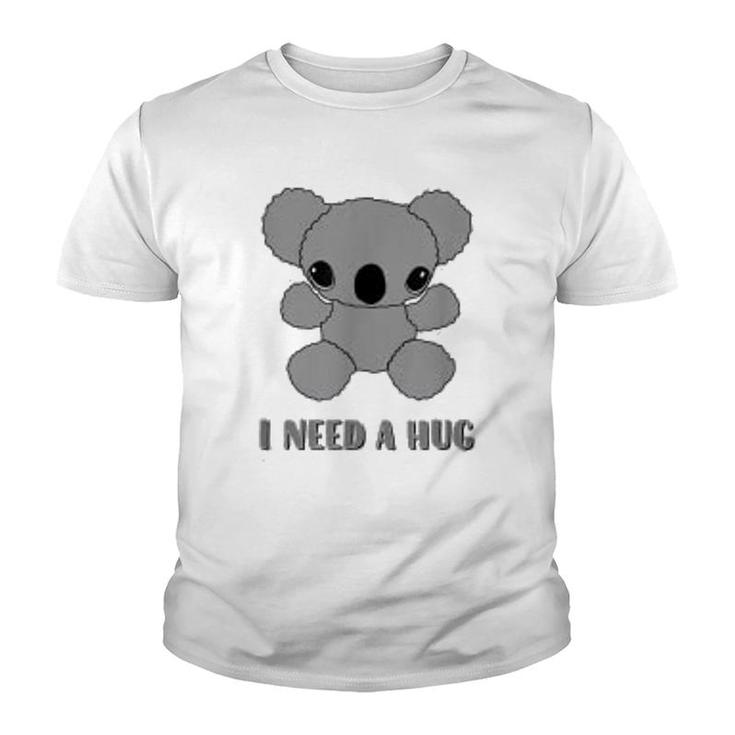 I Need A Hug  Cute Koala Bear Youth T-shirt