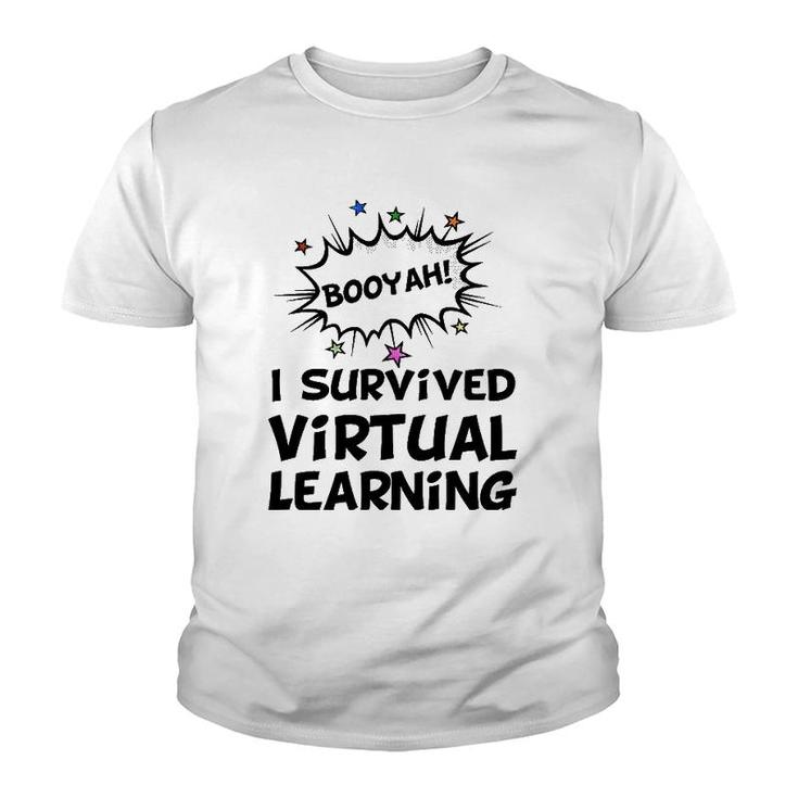I Survived Virtual Learning End Of Year Remote Teacher Funny Youth T-shirt