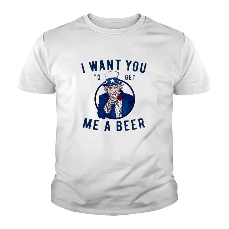 I Want You To Get Me A Beer Youth T-shirt
