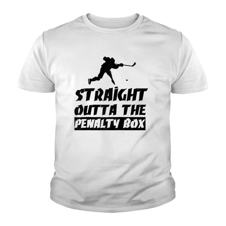 Ice Hockey Enforcer Penalty Box Raglan Baseball Tee Youth T-shirt