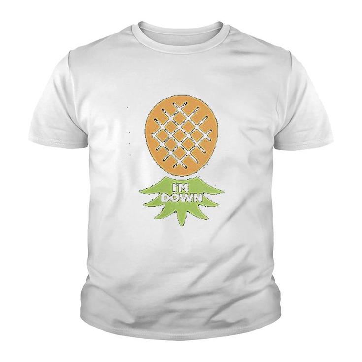 I'm Down Upside Down Pineapple Youth T-shirt