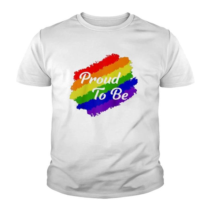 I'm Proud To Be Pride  Lgbtq Pride Day Gift  Youth T-shirt