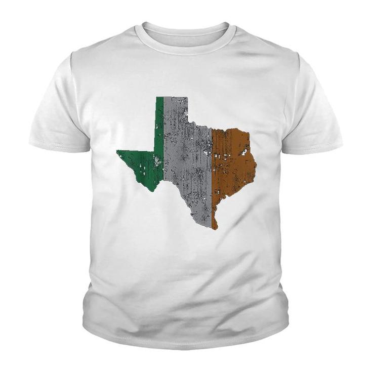 Irish Flag Texas State St Patricks Day Youth T-shirt