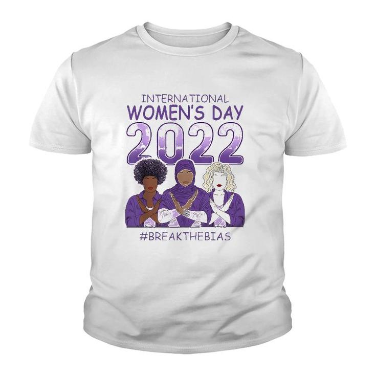 Iwd 2022 International Women's Day Break The Bias 8 March Youth T-shirt