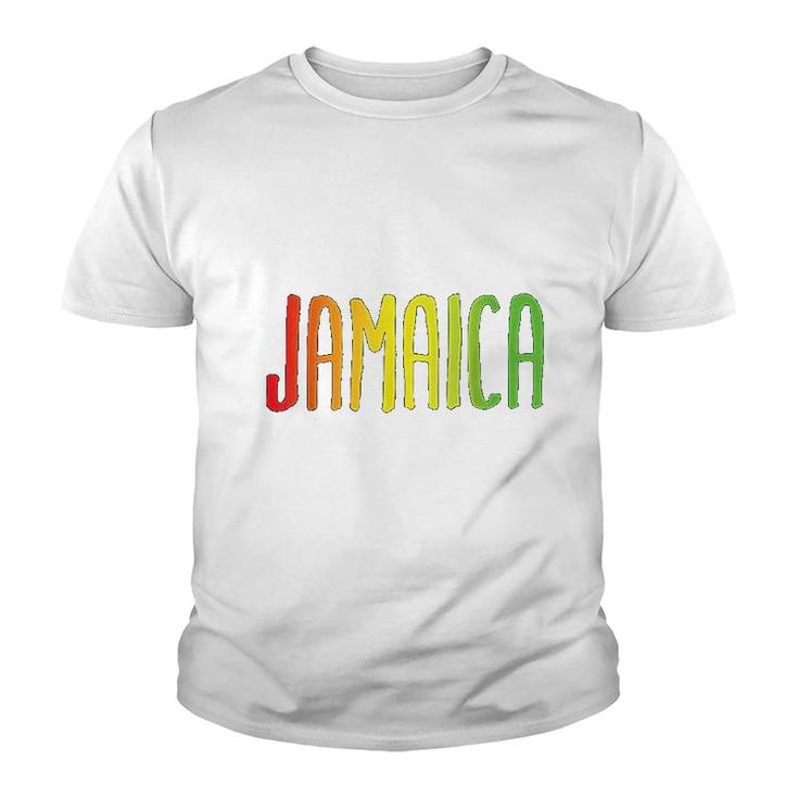 Jamaica Love Peace Caribbean Youth T-shirt