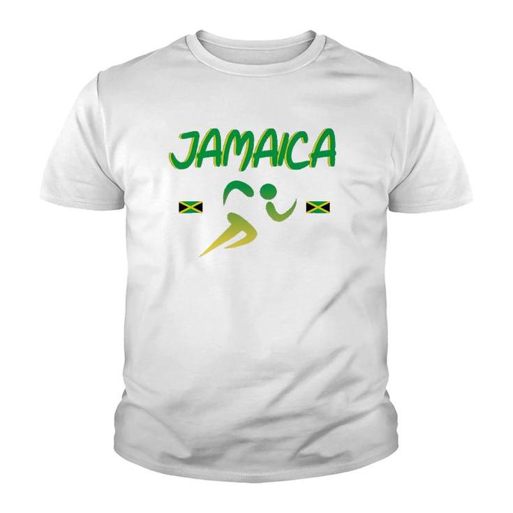 Jamaica Pride Track And Field Running Souvenir Youth T-shirt