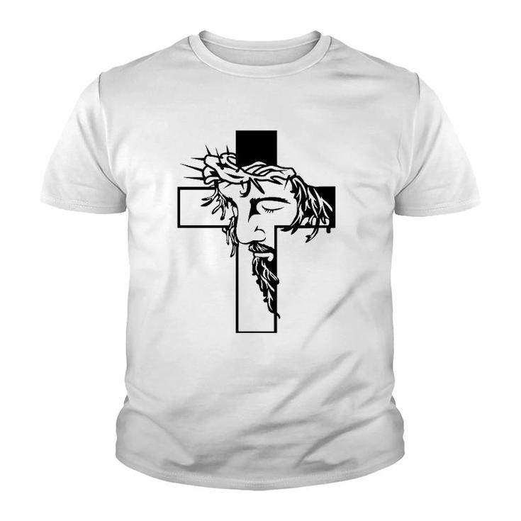Jesus Cross Christian Religious Belief God Lovers Gift Youth T-shirt