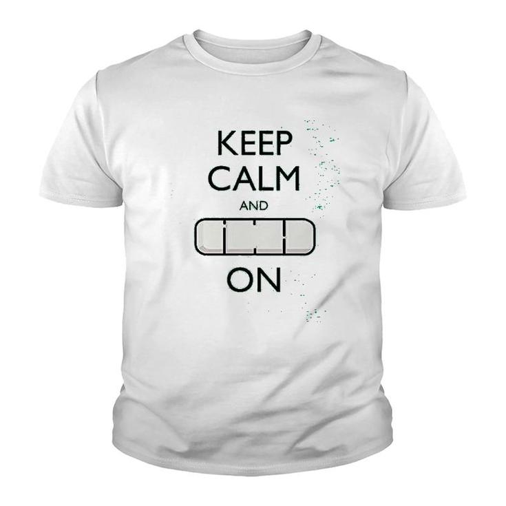 Keep Calm And Carry On Youth T-shirt