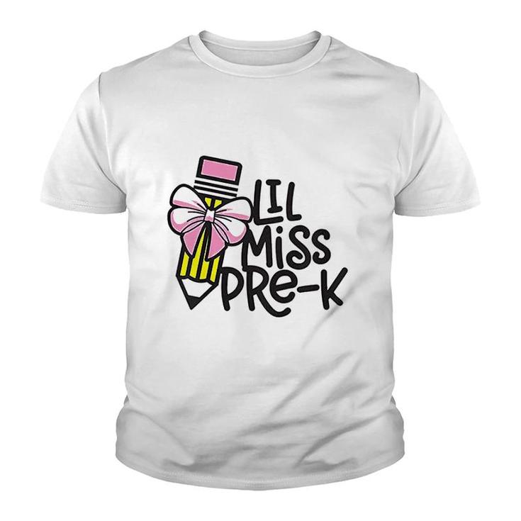 Kids Little Miss PreK Back To School Pre Kindergarten  Youth T-shirt