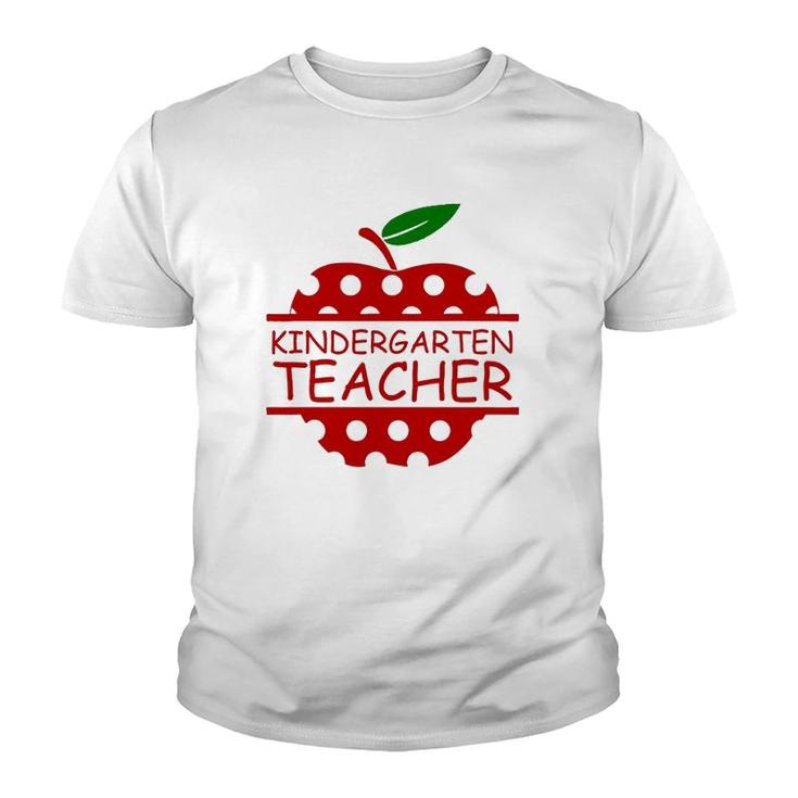 Kindergarten Teacher Teaching Lover Apple Youth T-shirt