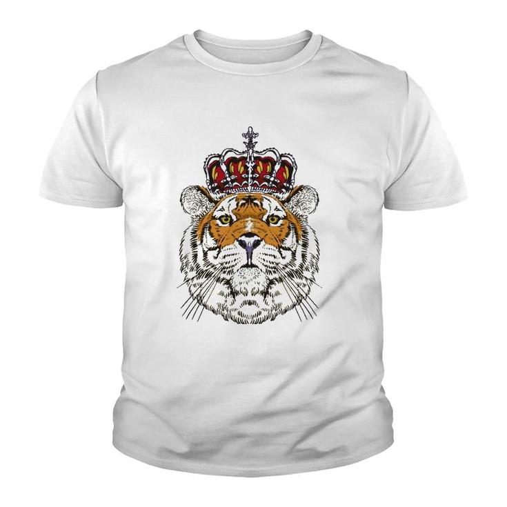King Bengal Tiger Birthday Outfit For Tiger Lovers Costume Youth T-shirt