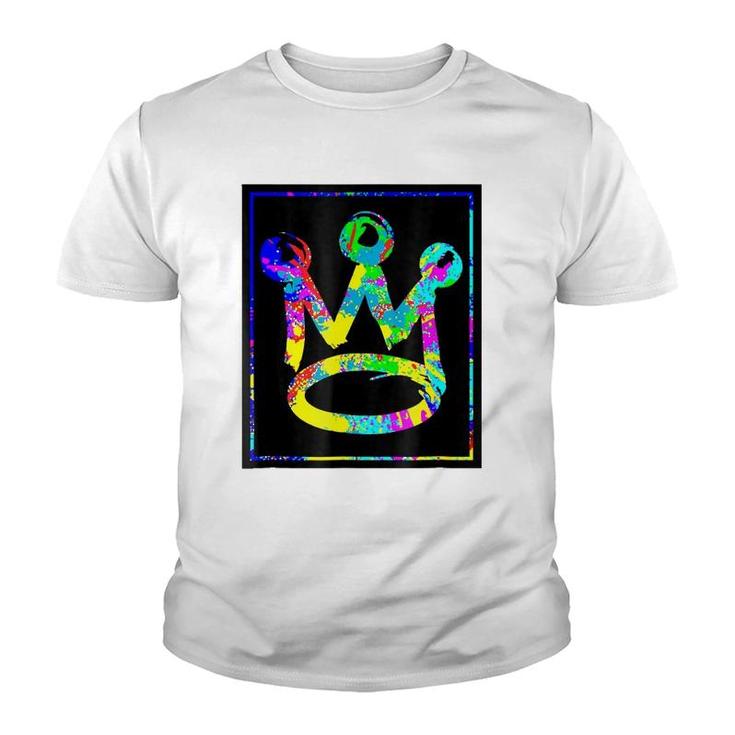 King Crown Paint Splatter Gift Youth T-shirt