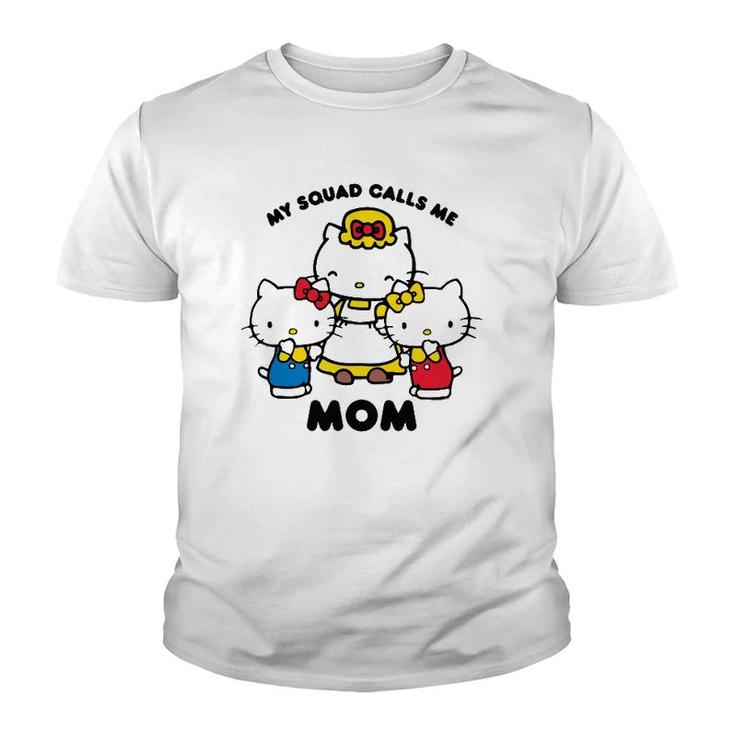 Kitty Mom Squad Mother Gift Youth T-shirt
