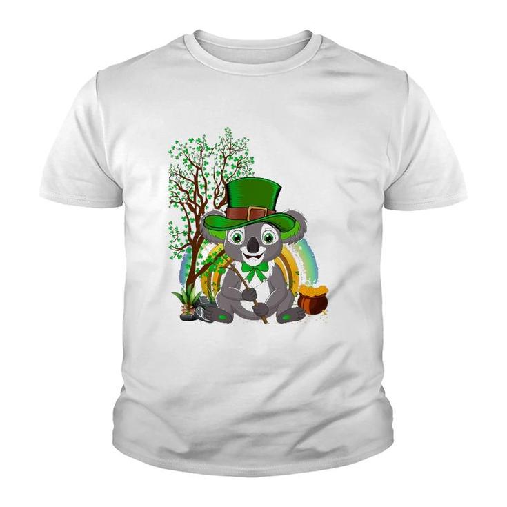 Koala Lover Leprechaun Hat Koala St Patrick's Day Youth T-shirt