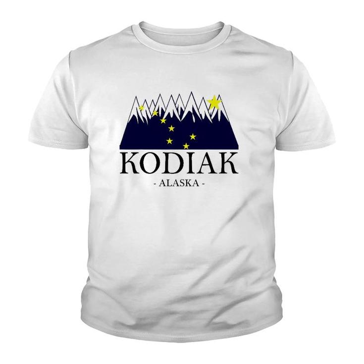 Kodiak Alaska Awesome Mountain Tee Gift Youth T-shirt