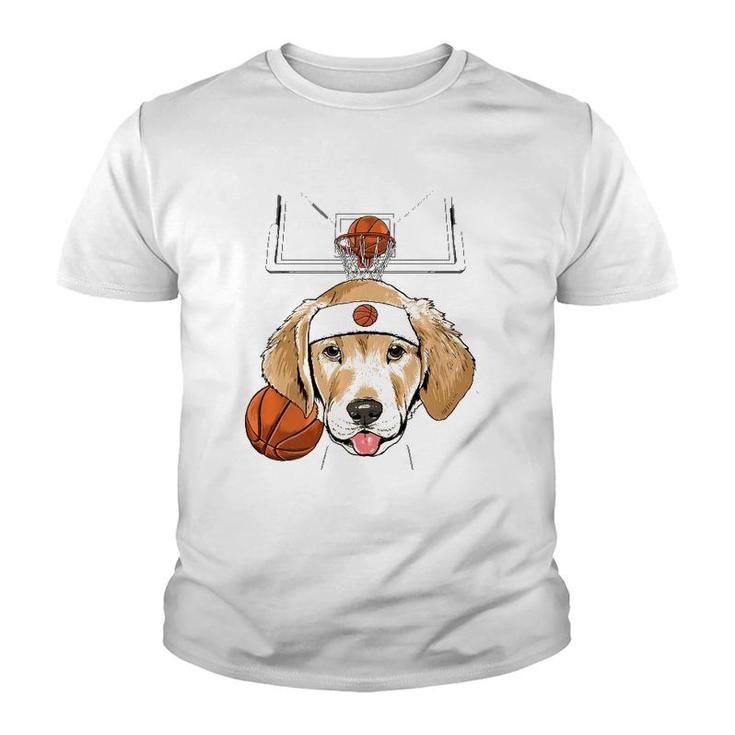 Labrador Basketball Dog Lovers Basketball Player  Youth T-shirt