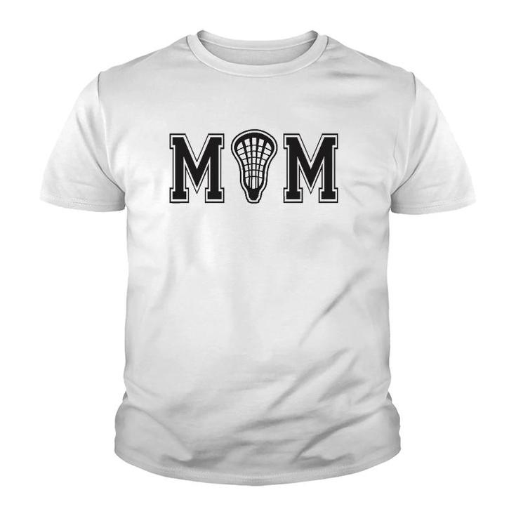 Lacrossefor Mom With Lax Stick Head Gift Youth T-shirt