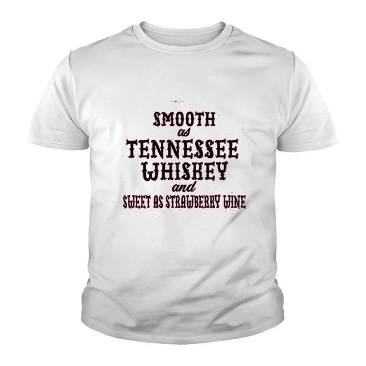 Ladies Smooth As Tennessee Whiskey Youth T-shirt