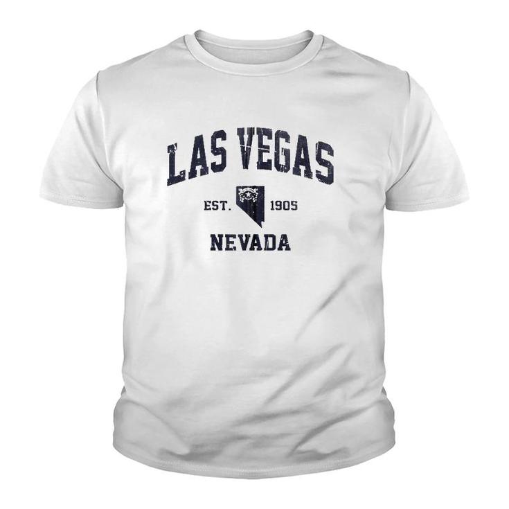 Las Vegas Nevada Nv Usa Vintage State Athletic Style Gift Zip Youth T-shirt