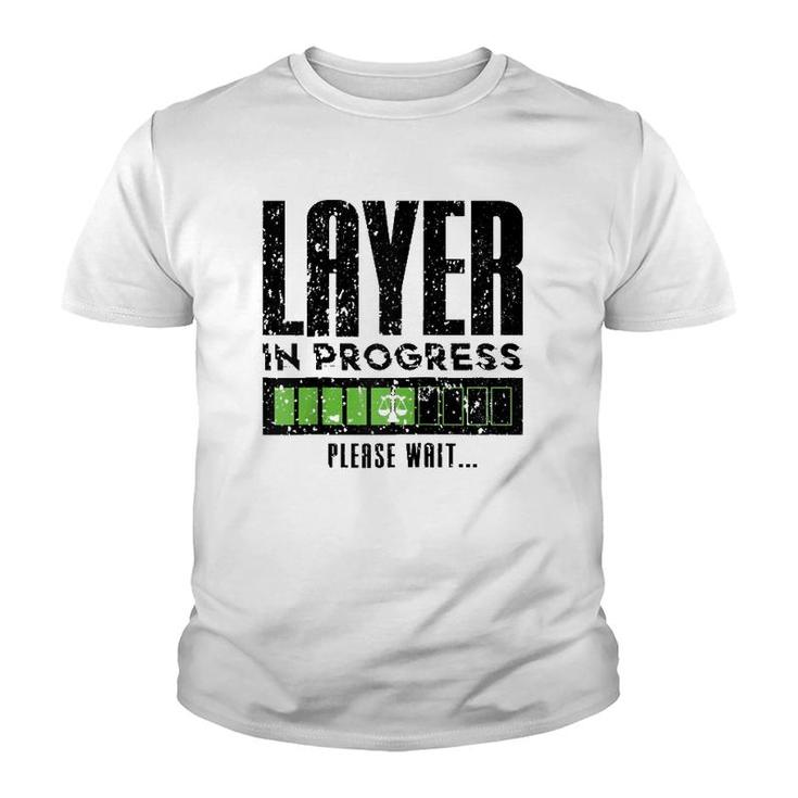 Law Student Lawyer In Progress Attorney Graduation  Youth T-shirt