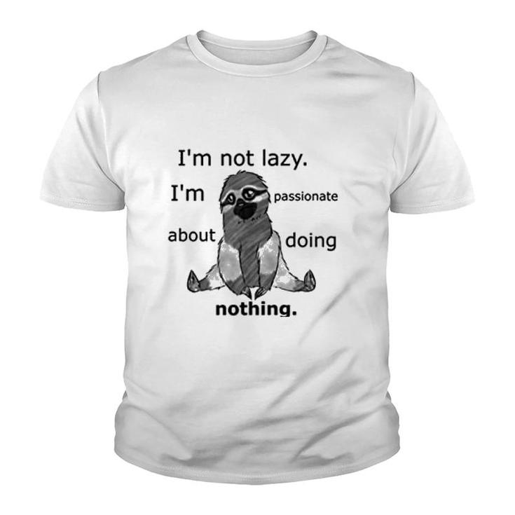 Lazy Sloth Youth T-shirt