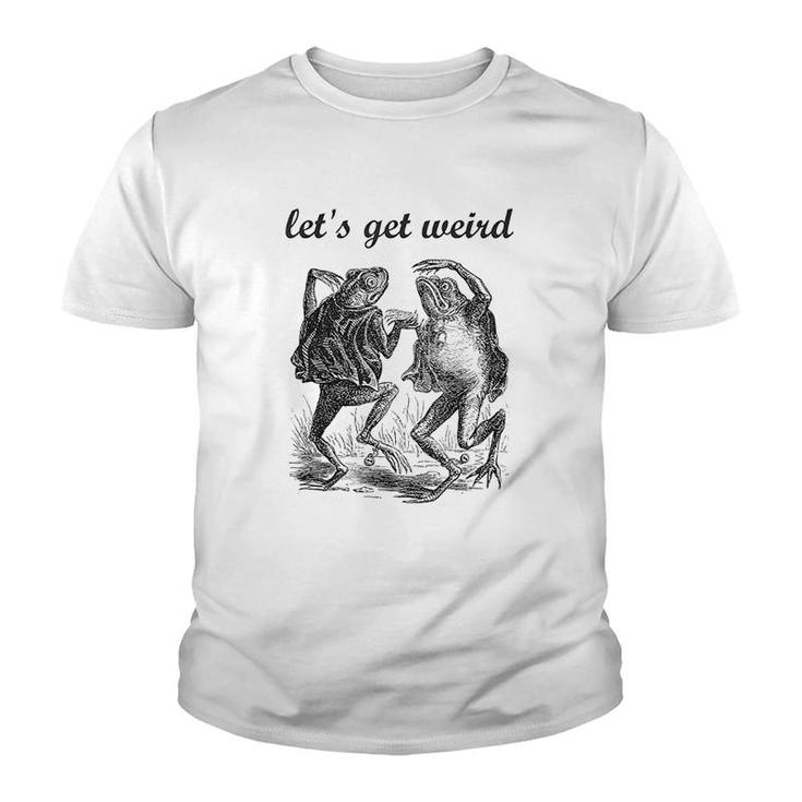 Lets Get Weird Dancing Frogs Youth T-shirt