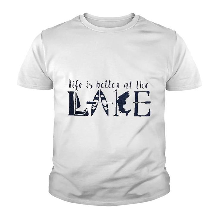 Life Is Better At The Lake Youth T-shirt