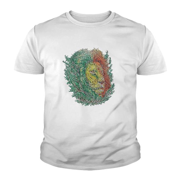 Lion Jungle Chief Youth T-shirt
