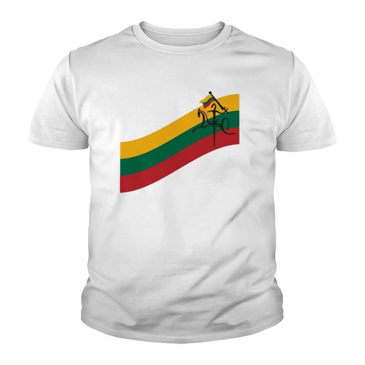 Lithuanian Banner Vytis - Lithuania Strong Youth T-shirt