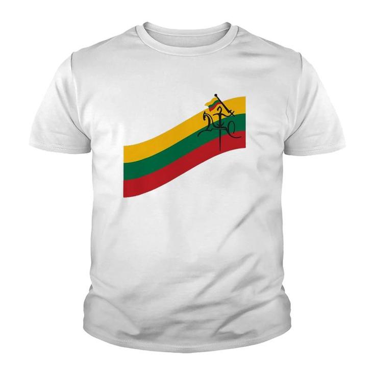 Lithuanian Vytis Swoosh Lithuania Strong Youth T-shirt