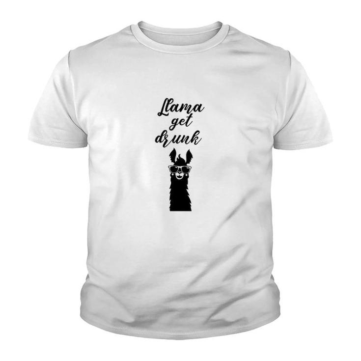 Llama Get Drunk Youth T-shirt