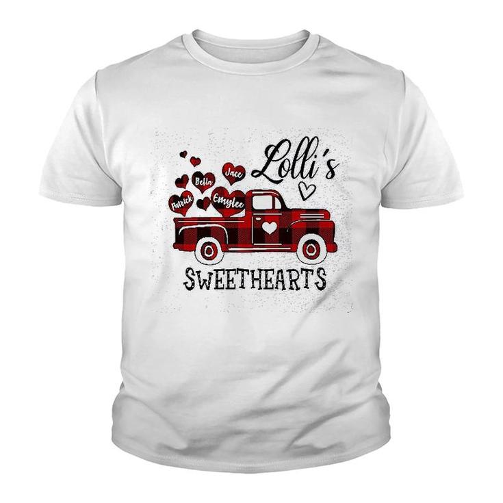 Lollis Red Truck Sweethearts Youth T-shirt
