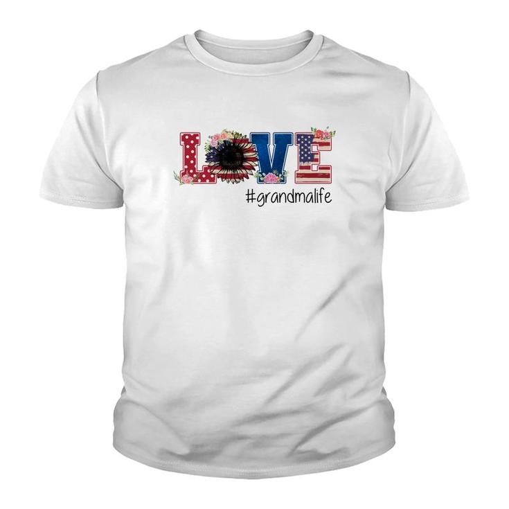 Love Grandma Life Youth T-shirt