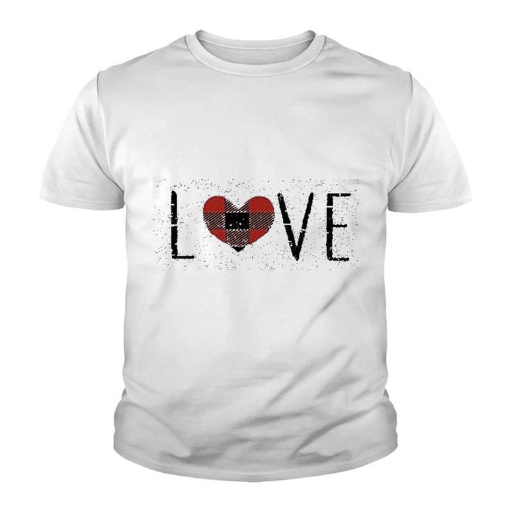 Love Heart Graphic Youth T-shirt