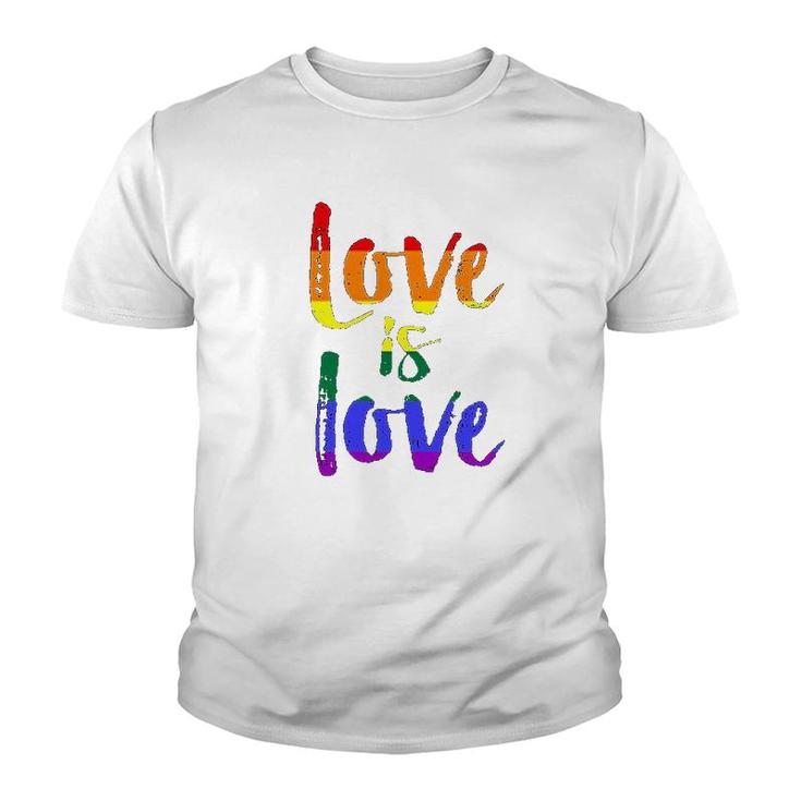 Love Is Love Colorful Youth T-shirt