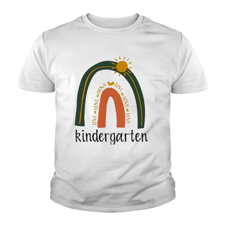 Love Rainbow Proud Nursery Preschool Kindergarten Teacher Youth T-shirt