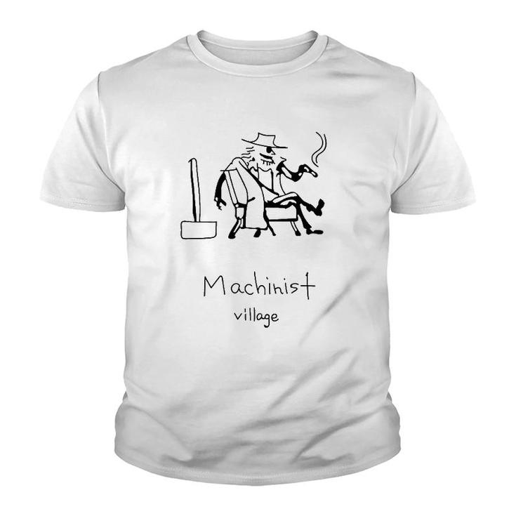 Machinist Village Big Hammer Machinist Youth T-shirt