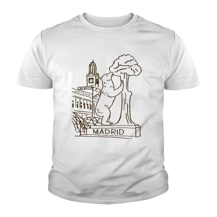 Madrid Coat Of Arms Bear Spain Youth T-shirt
