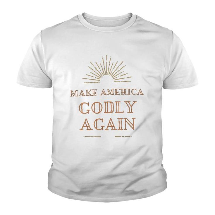 Make America Godly Again Graphic Youth T-shirt