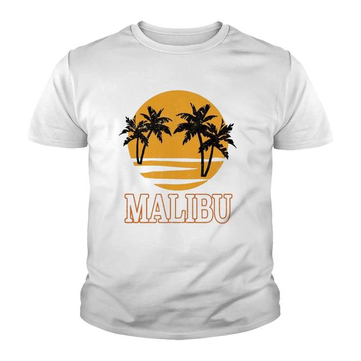 Malibu Retro 70'S Vintage Beach Vacation Gift Youth T-shirt